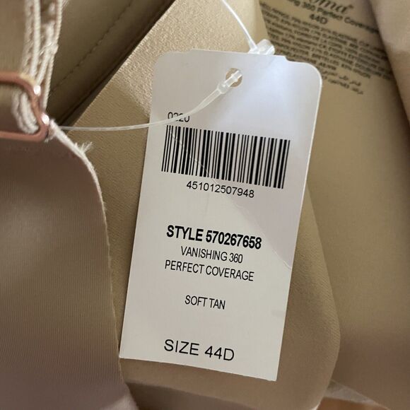 Soma Women’s Vanishing back full coverage Soft Tan Skin Color bra lines 44D NEW - Picture 3 of 11